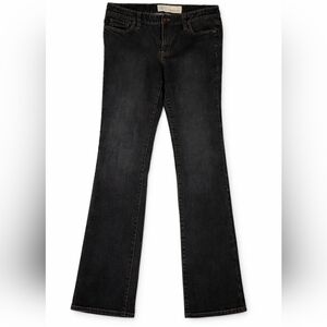 Ann Taylor LOFT Mid Rise Jeans Womens Sz 10 Original Bootcut Black, Classic